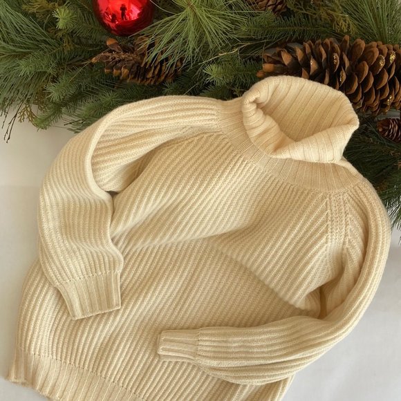 VTG Altopiano Wool Blend Italian Knit Turtleneck L Raglan Sleeves Relaxed Fit - Picture 3 of 6